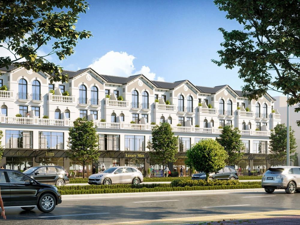 Bán shophouse căn góc Tây Bắc vừa ở, vừa kinh doanh - MT: 4m xây 4 tầng Sun Group Bắc Ninh